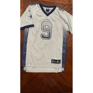 NFL Reebok Tony‎ Romo Throwback Jersey Speckled Numbers Playoffs size XL youth